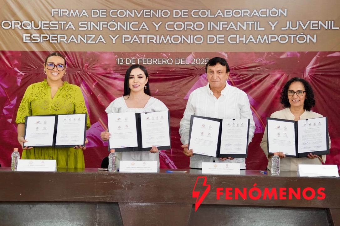 FIRMAN CONVENIO DE COLABORACIÓN PARA CONTINUACIÓN DE PROYECTO DE ORQUESTA SINFÓNICA Y COROS INFANTILES EN CHAMPOTÓN FIRMAN CONVENIO DE COLABORACIÓN PARA CONTINUACIÓN DE PROYECTO DE ORQUESTA SINFÓNICA Y COROS INFANTILES EN CHAMPOTÓN