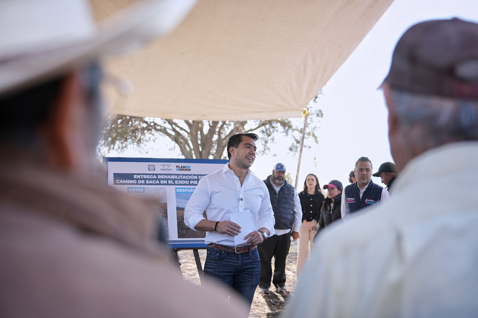 Imagen de Entrega Felifer Macías rehabilitación de camino de saca en ejido Pie de Gallo 4