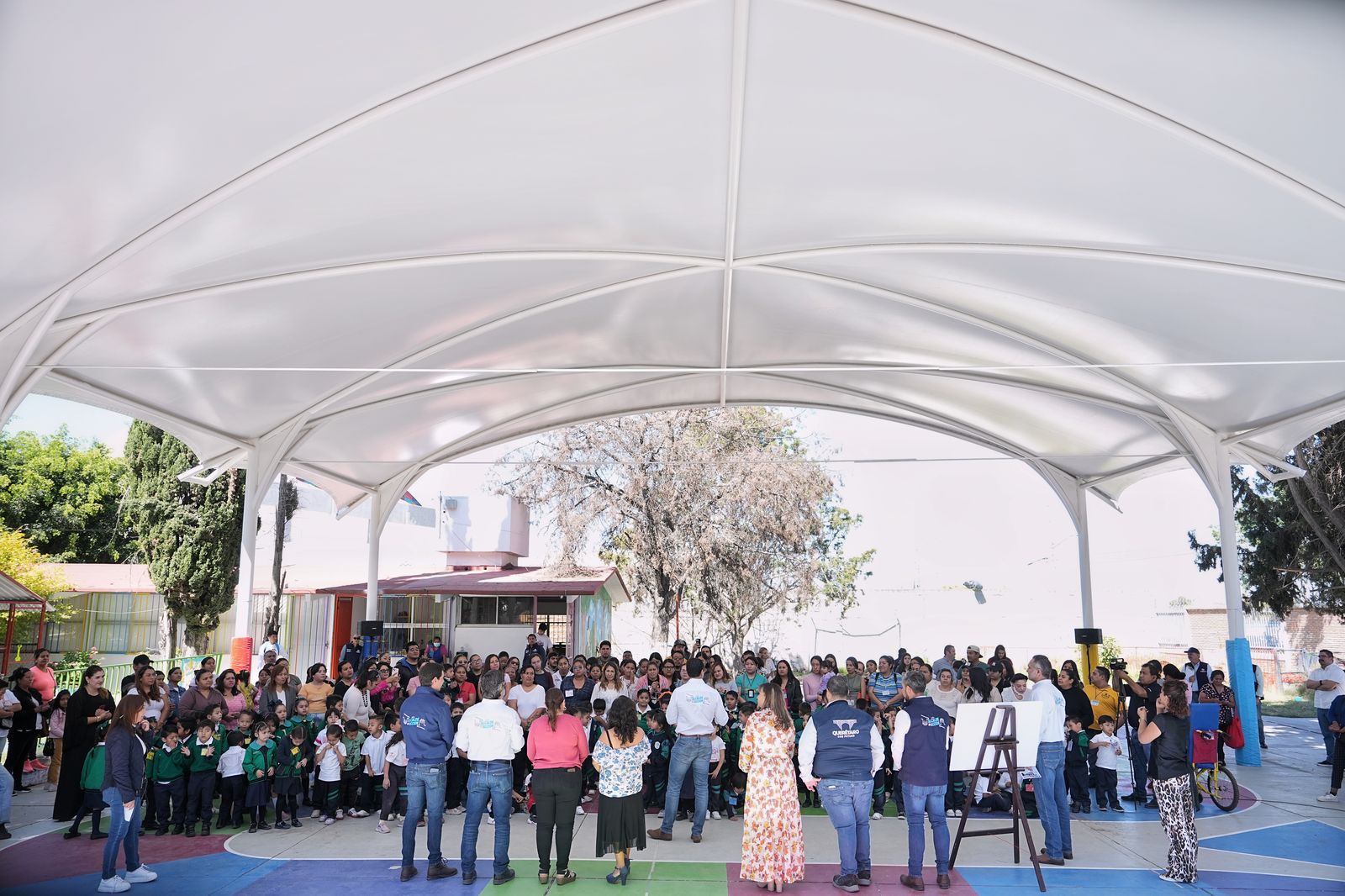 Imagen de Entrega Felifer Macías arcotecho en el Jardín de Niños Celestino Freinet 11