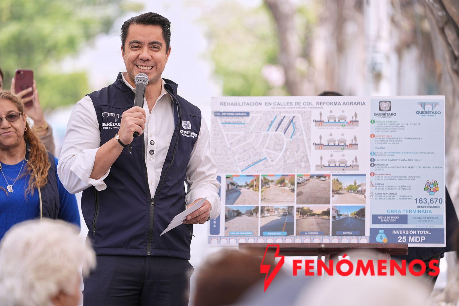Entrega Felifer Macías obra social por 25 millones de pesos