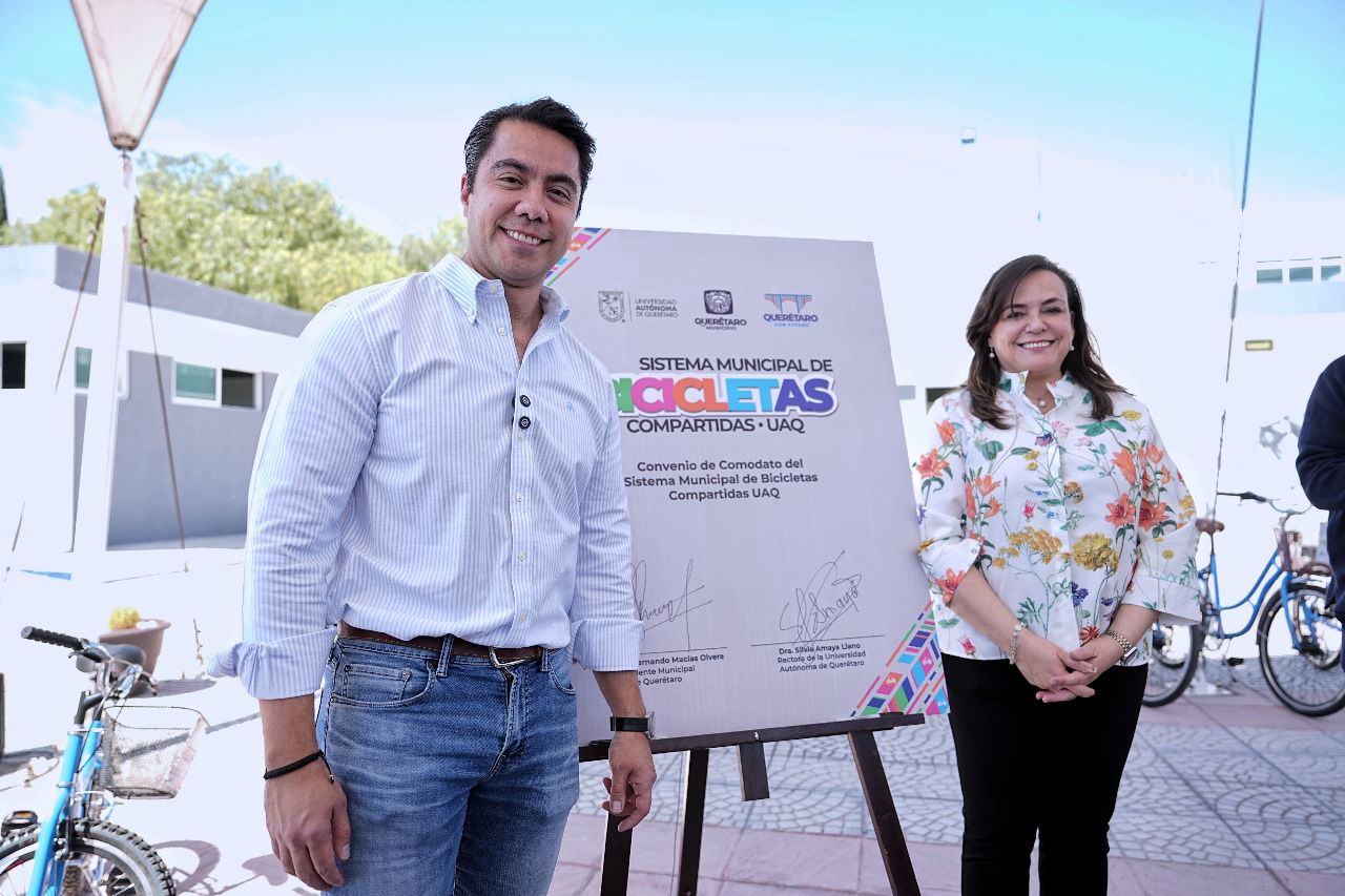 Imagen de Entrega Felifer Macías Sistema Municipal de Bicicletas Compartidas UAQ, en campus Aeropuerto 9