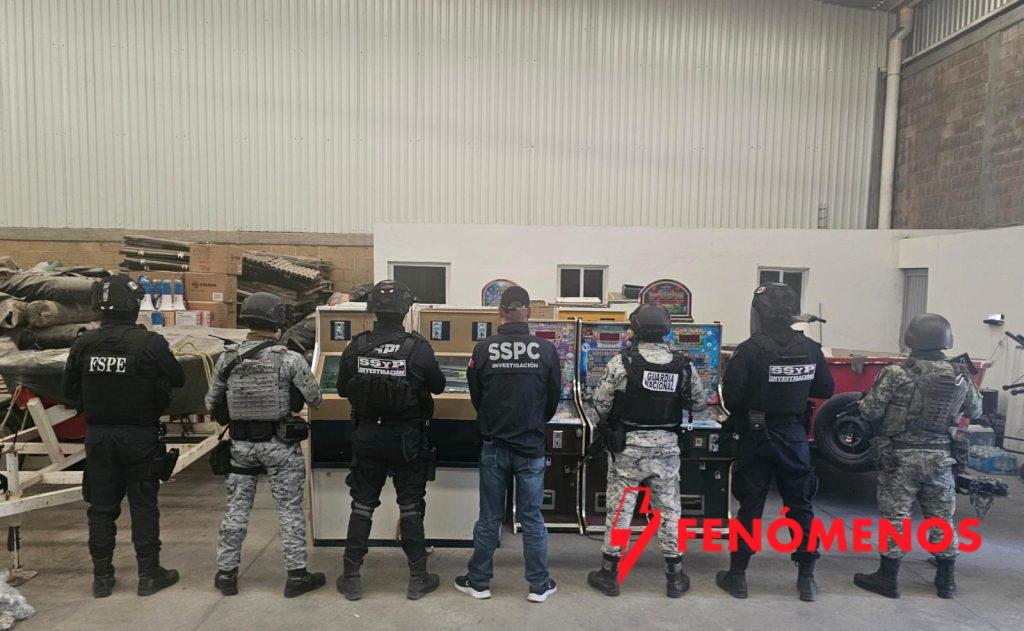 Asegura Secretaría de Seguridad y Paz 52 máquinas tragamonedas durante operativo conjunto en varias colonias de León Asegura Secretaría de Seguridad y Paz 52 máquinas tragamonedas durante operativo conjunto en varias colonias de León