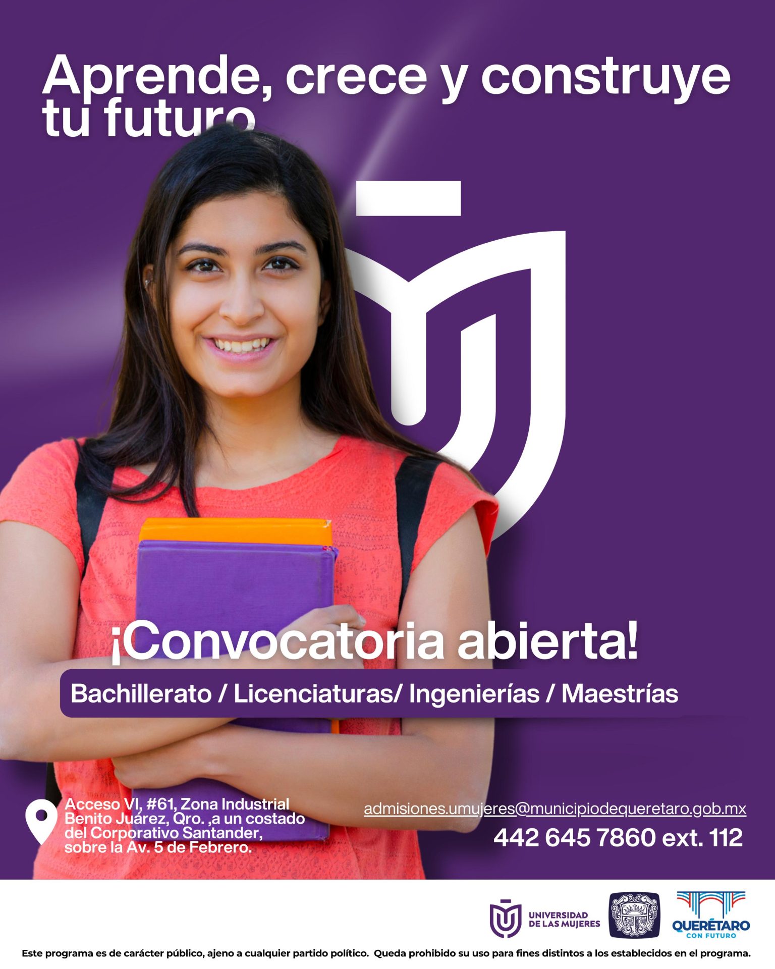 Imagen de Universidad de las Mujeres lanza convocatoria de nuevo ingreso para el cuatrimestre mayo-agosto 2025 6