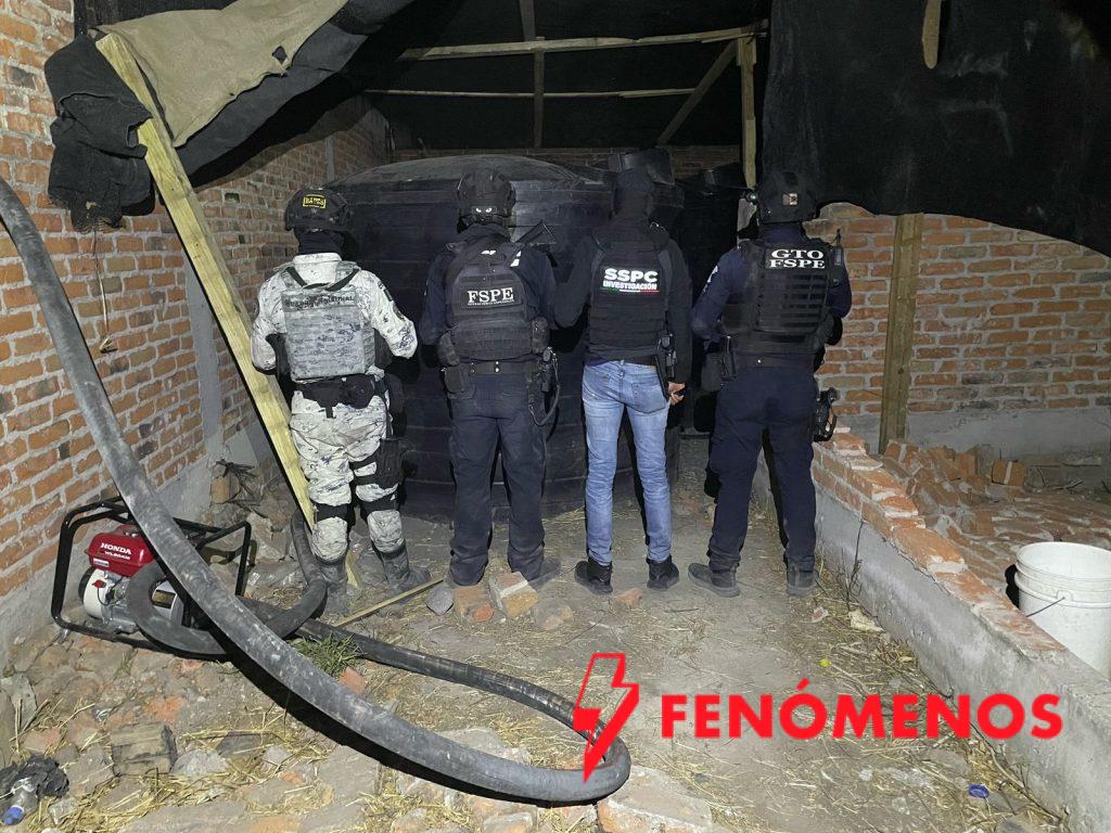 Asegura Secretaría de Seguridad y Paz inmueble con toma clandestina activa y 40 mil litros de hidrocarburo en Villagrán Asegura Secretaría de Seguridad y Paz inmueble con toma clandestina activa y 40 mil litros de hidrocarburo en Villagrán