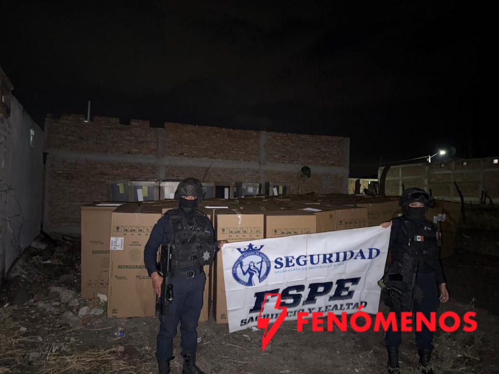 Acción conjunta permite a la Secretaría de Seguridad y Paz recuperar cargamento de electrodomésticos robados Acción conjunta permite a la Secretaría de Seguridad y Paz recuperar cargamento de electrodomésticos robados