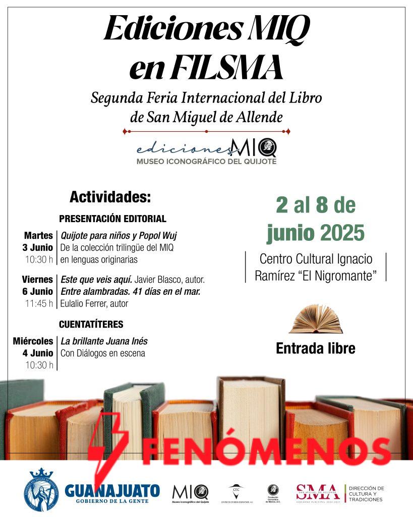 Lleva Museo Iconográfico del Quijote libros, conciertos y eventos infantiles a la 2da FILSMA Lleva Museo Iconográfico del Quijote libros, conciertos y eventos infantiles a la 2da FILSMA