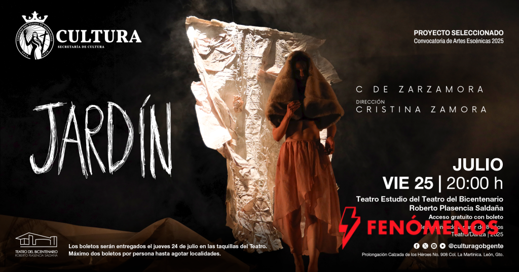 “Jardín”, de la compañía C de Zarzamora: una experiencia escénica para reforestar la imaginación, llega al Teatro Estudio del Teatro del Bicentenario Roberto Plasencia Saldaña