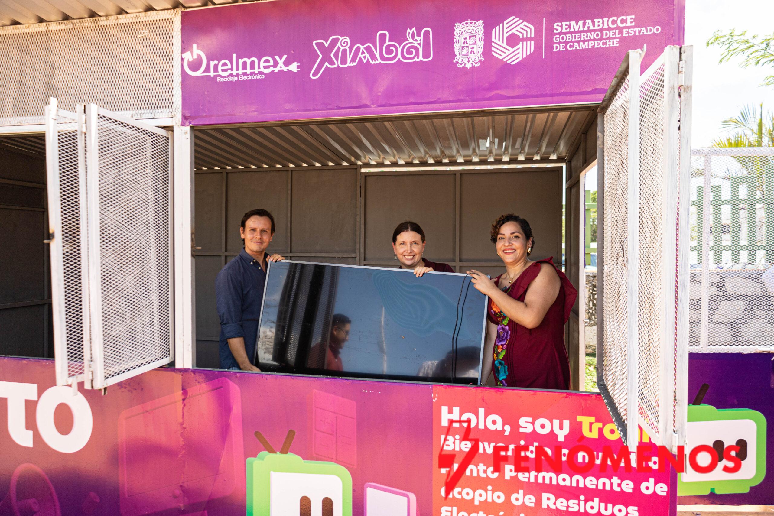 SEMABICCE INAUGURA PUNTO DE ACOPIO PERMANENTE DEL RECICLATRÓN EN EL PARQUE XIMBAL SEMABICCE INAUGURA PUNTO DE ACOPIO PERMANENTE DEL RECICLATRÓN EN EL PARQUE XIMBAL