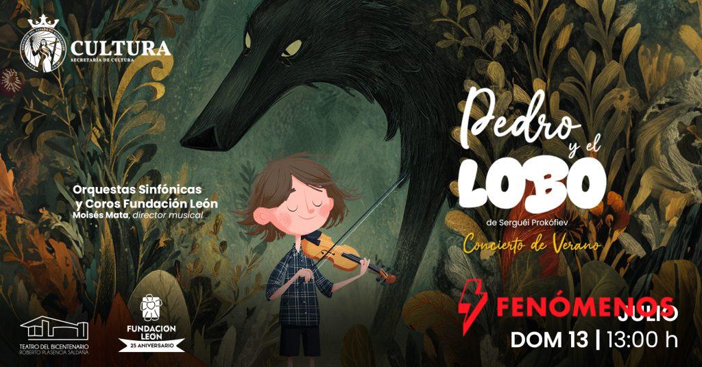 Concierto de verano en el Teatro del Bicentenario: Fundación León presenta Pedro y el lobo de Prokófiev