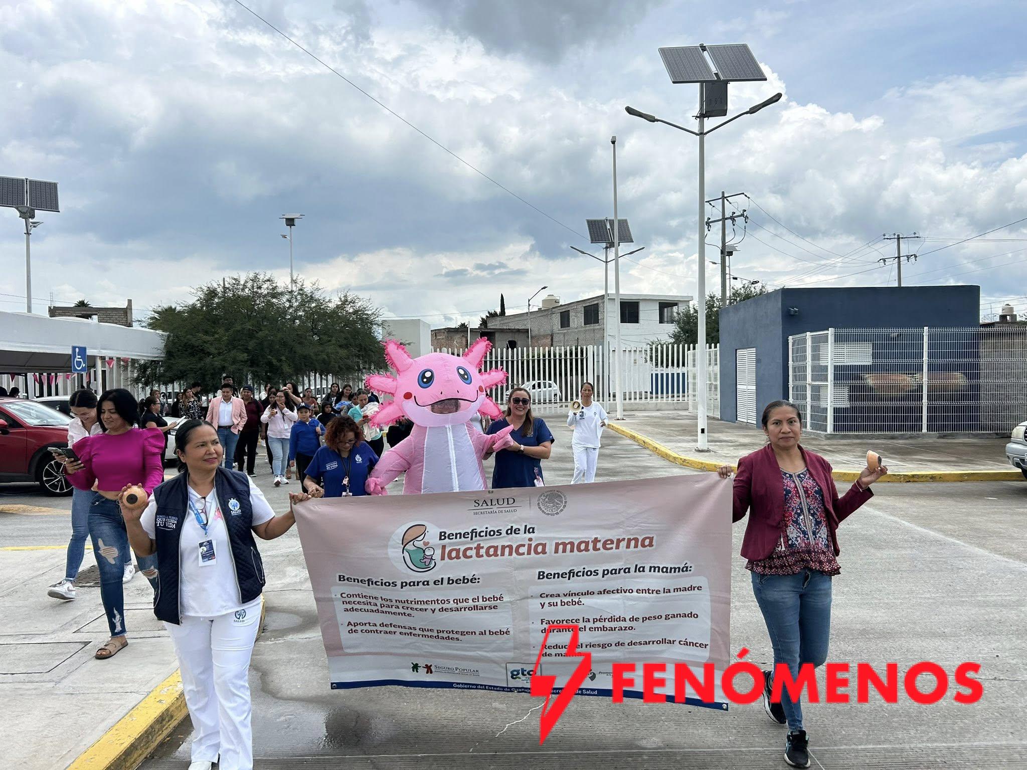 SSG realizó la Semana de la Lactancia Materna en el CAISES de la colonia Emiliano Zapata de Celaya.