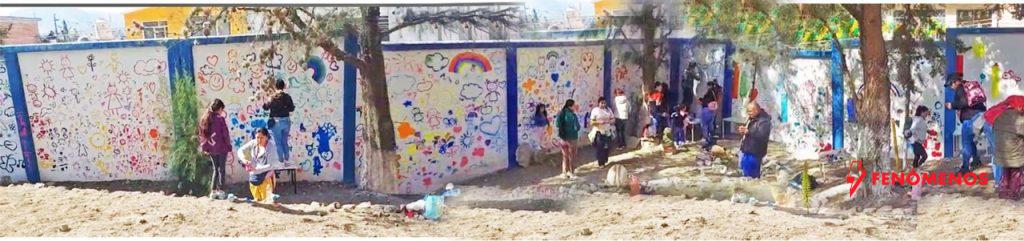 “El Mural del Amor” transformó un preescolar en un bello espacio de empatía y valores