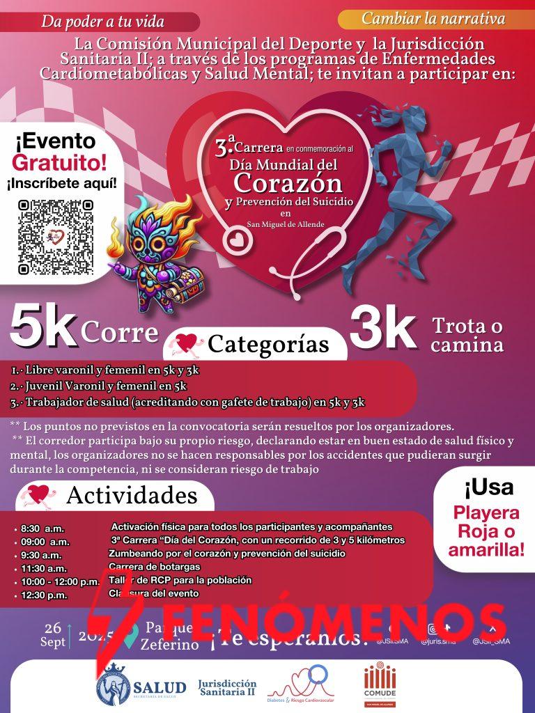 SSG proyecta una carrera atlética este viernes en San Miguel de Allende.