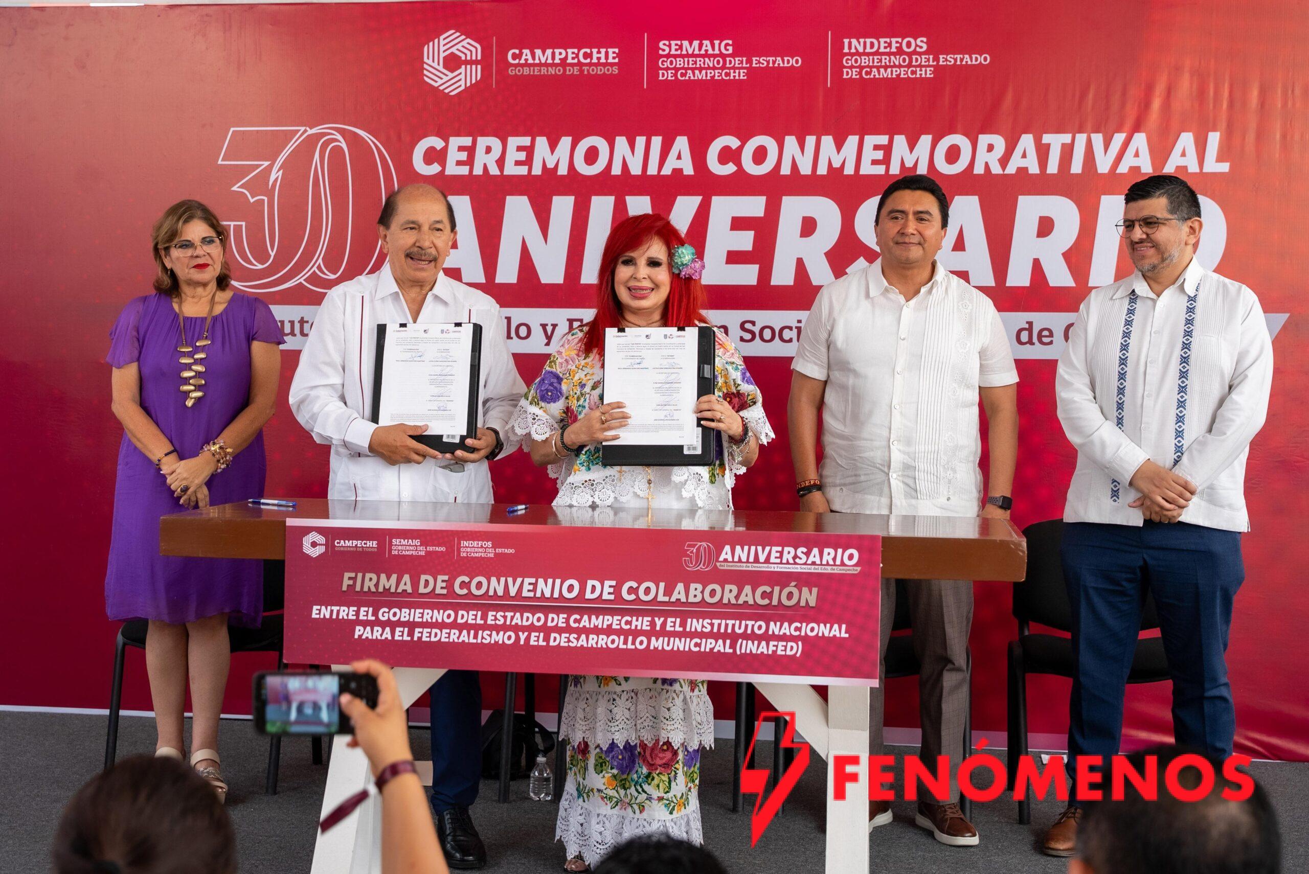 AL PRESIDIR EL 30 ANIVERSARIO DEL INDEFOS, LA GOBERNADORA LAYDA SANSORES SAN ROMÁN DESTACÓ EL ESFUERZO DE GOBIERNOS MUNICIPALES EN RETOS FINANCIEROS