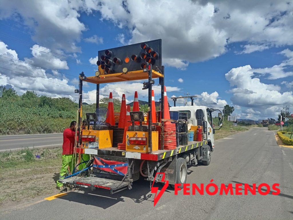Trabaja SOP en pintura y señalamiento de carreteras