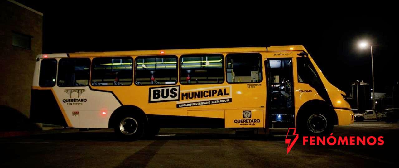 Rutas nocturnas municipales operarán con horario ampliado el 15 de septiembre