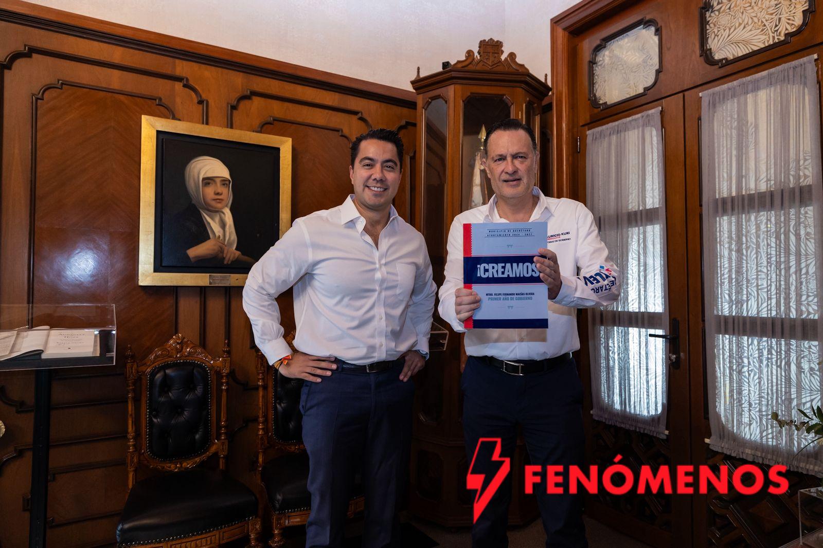 Entrega Felifer Macías primer informe al Gobernador del Estado