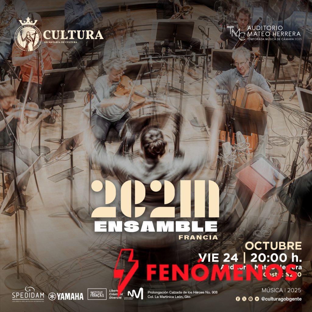 La Secretaría de Cultura presenta al Ensamble 2E2M en el Auditorio Mateo Herrera con un homenaje a Georges Aperghis