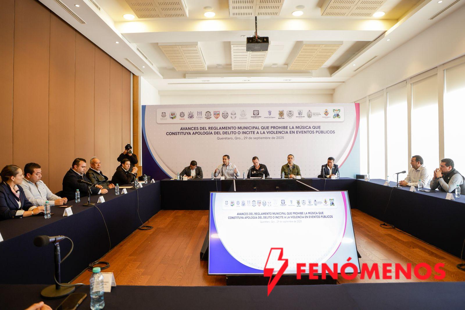 Participa Felifer Macías en reunión para reforzar el Reglamento Municipal que prohíbe música que incite a la violencia