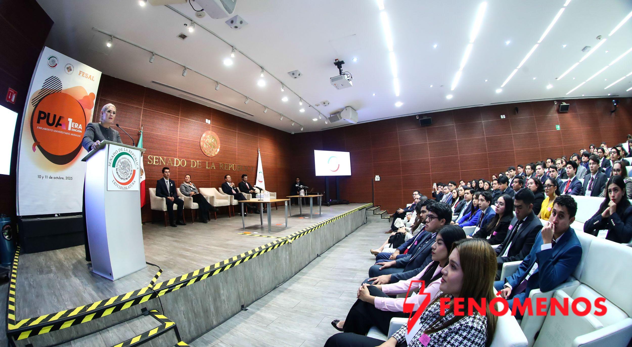 Se lleva a cabo en el Senado de la República Primera Edición del Parlamento Universitario Anáhuac
