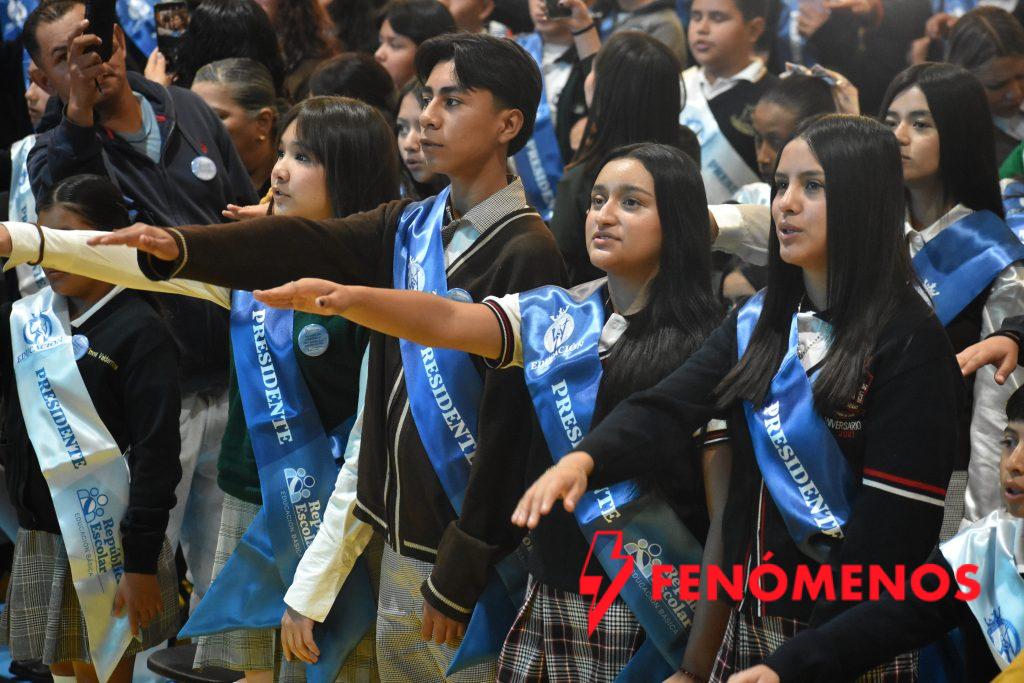 Líderes con Voz: Toma de Protesta de la República Escolar a estudiantes de educación Básica en León