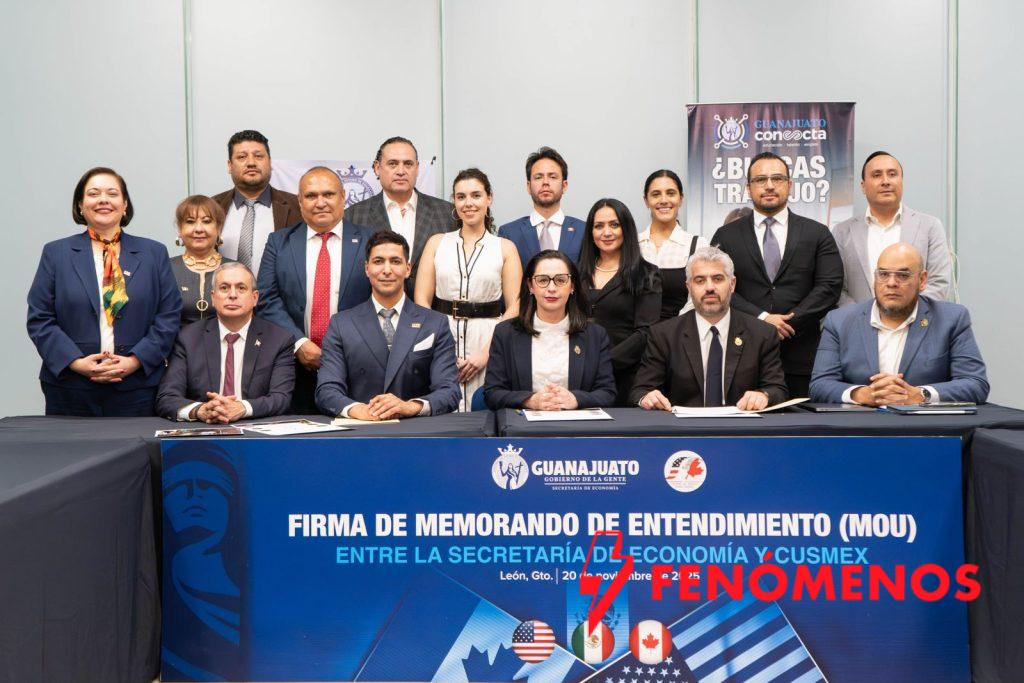 Firma Gobierno de la Gente y CUSMEX Memorando de Entendimiento para fortalecer integración económica con América del Norte