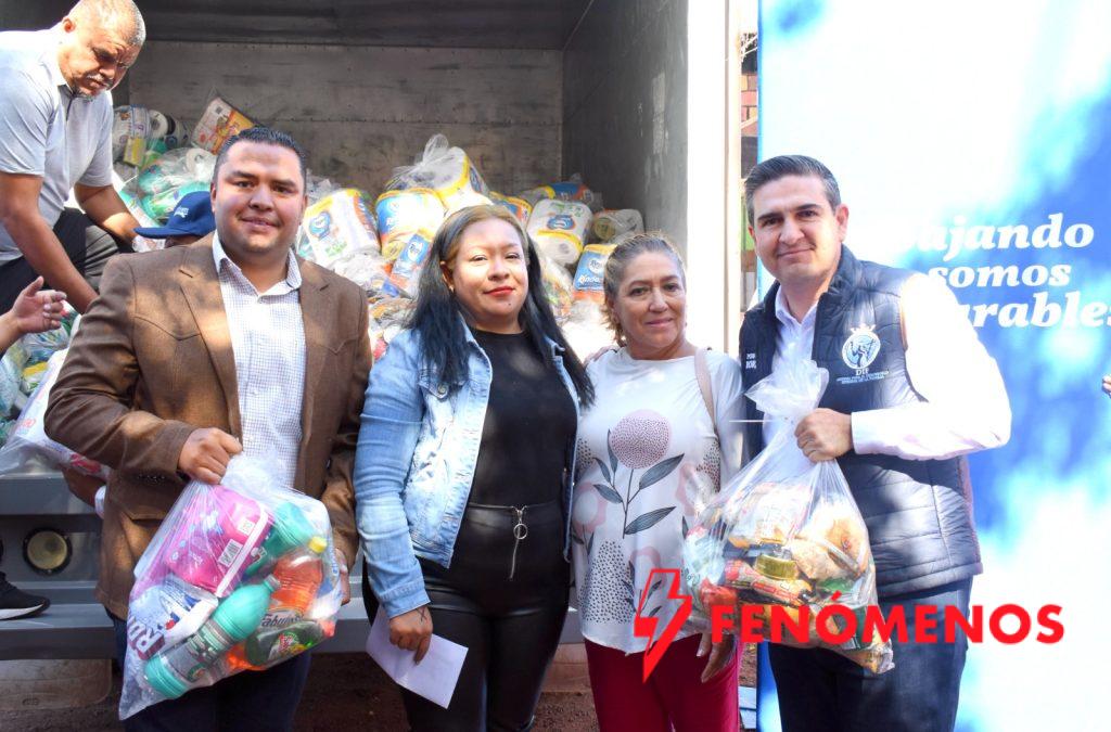 DIF Estatal y Voluntariado de la Gente entregan víveres a familias penjamenses