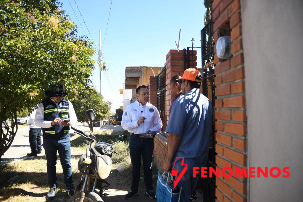 Toca puertas en Ocampo Secretaría de Seguridad y Paz escuchando necesidades de la gente