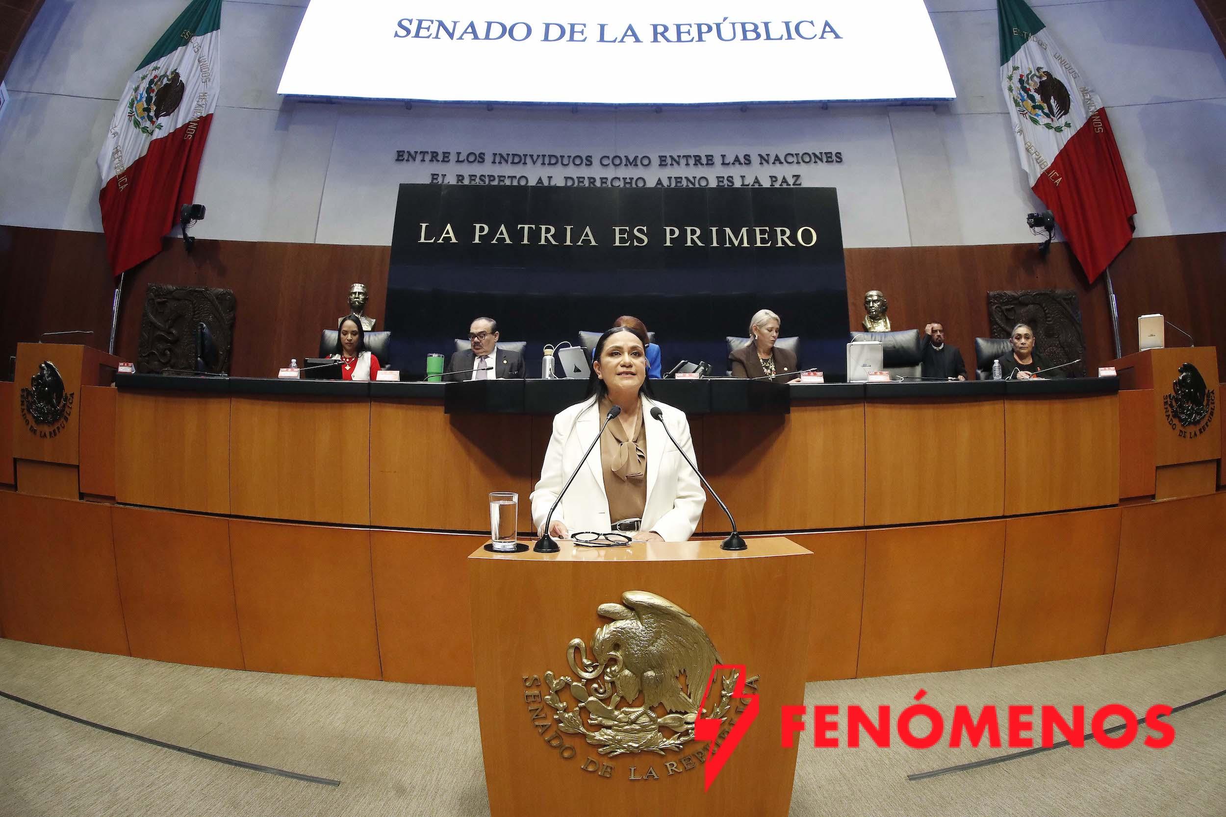 Comparece ante el Pleno del Senado Ariadna Montiel Reyes, titular de la Secretaría de Bienestar