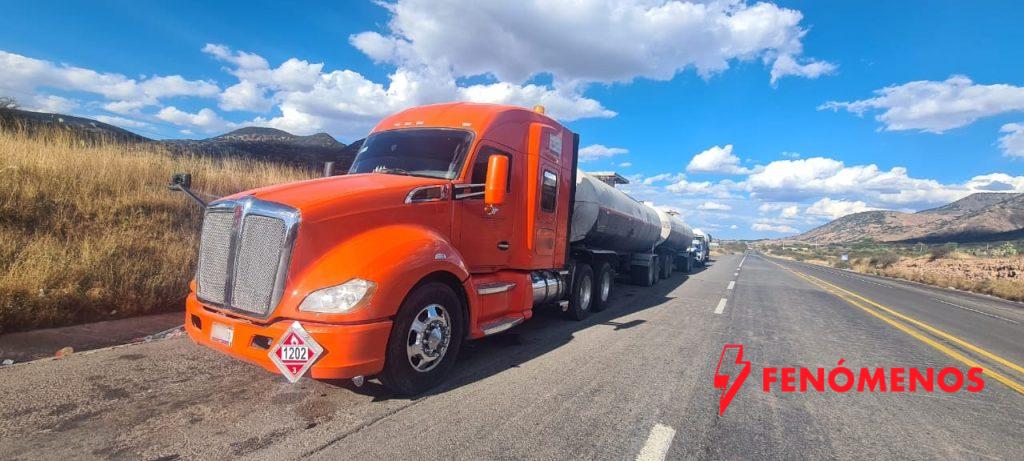 Asegura Policía Estatal de Caminos 66 mil litros de diésel y detiene a un persona en San Felipe