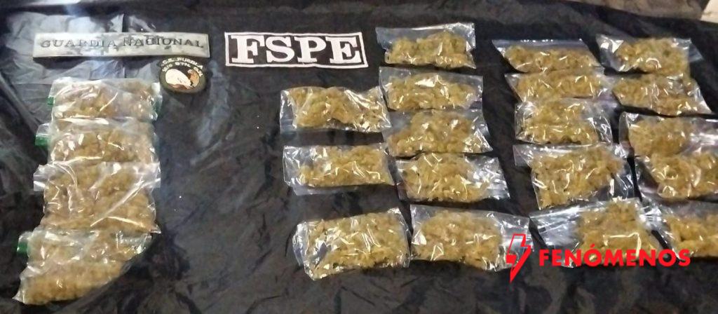 Detienen FSPE a hombre con más de 600 dosis de presunta droga en Irapuato