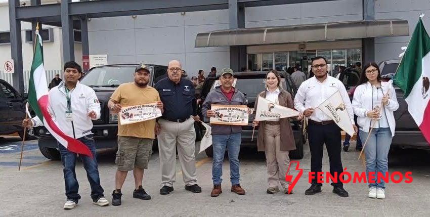Recibe Instituto Tamaulipeco para los Migrantes a más de 120 vehículos de la Caravana  “Arroyo Seco”
