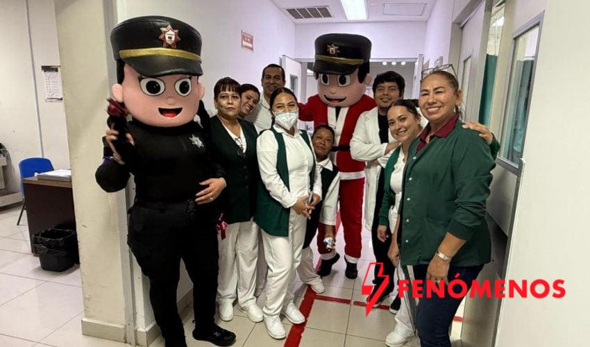 Personal de la Guardia Estatal alegra a niñez de Nuevo Laredo con posadas