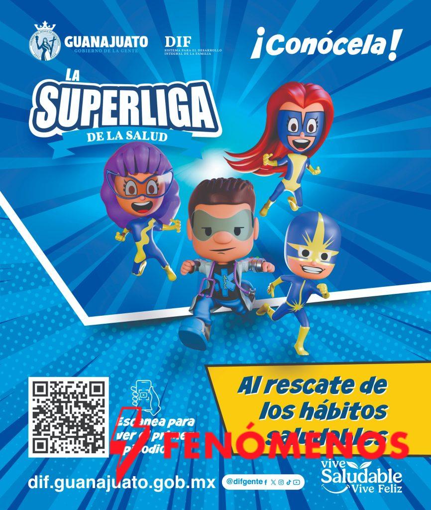 Estrenan serie animada de la Superliga de la Salud con superhéroes al rescate de los hábitos saludables