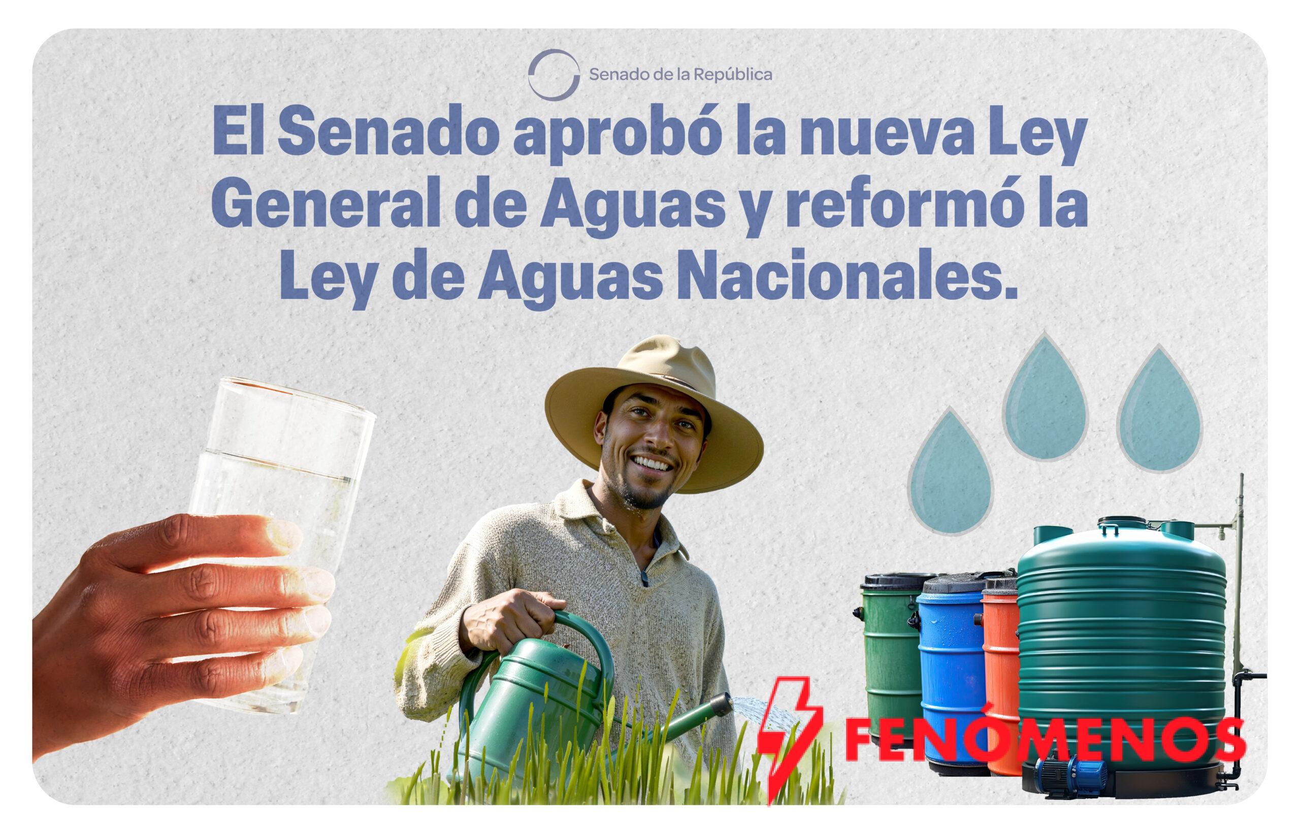 Senado envía al Ejecutivo Federal legislación sobre el acceso, uso equitativo y sustentable del agua