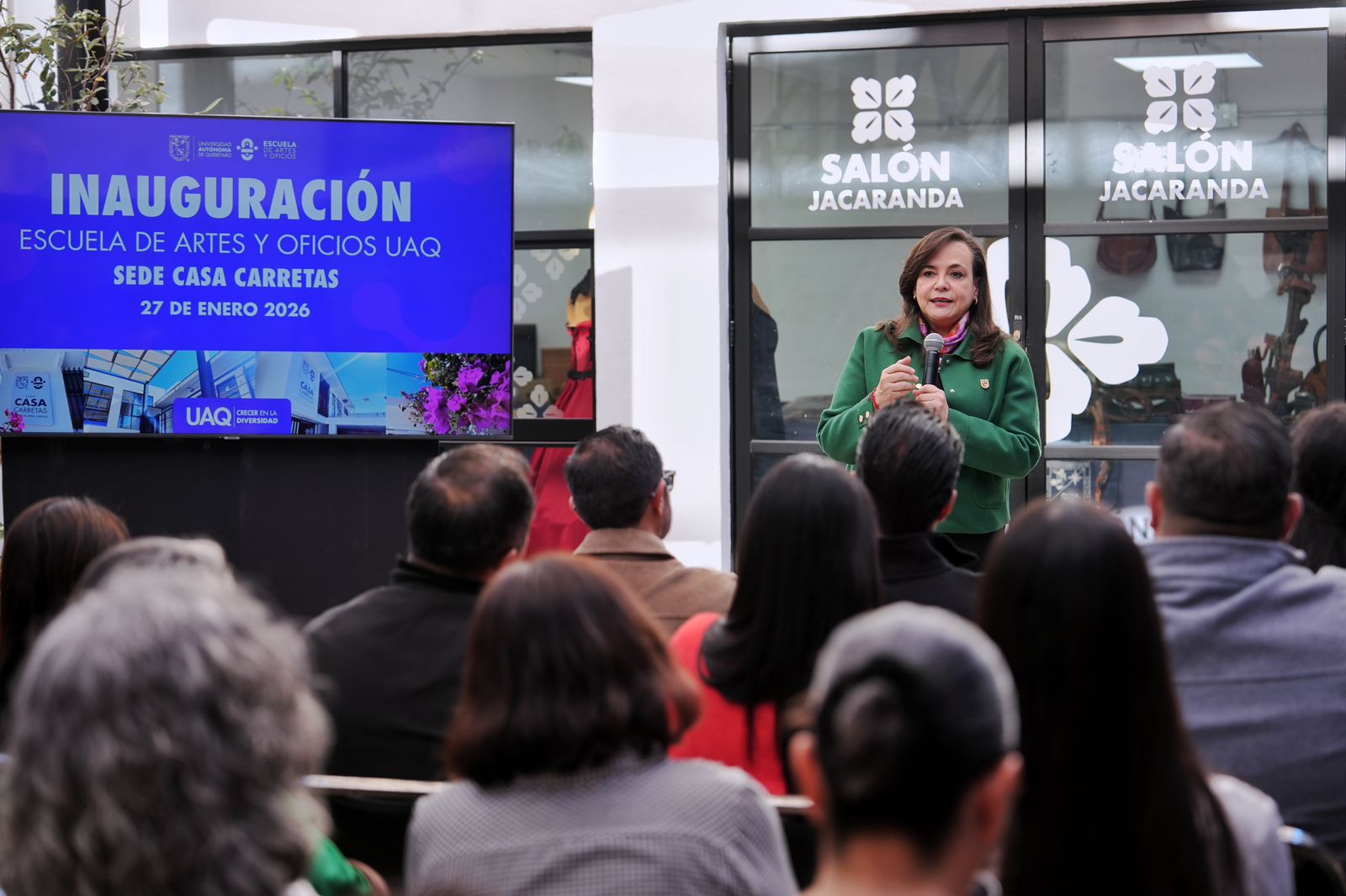 050e7ff0-9be5-41dc-a5d3-0880616f6032 Imagen de Asiste Felifer Macías a la inauguración de la Escuela de Artes y Oficios de la UAQ 13