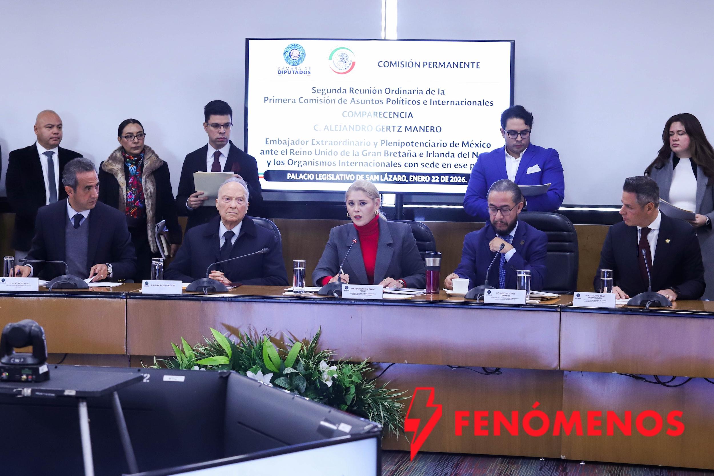 Senadores fijan postura sobre el nombramiento de Alejandro Gertz Manero como embajador ante el Reino Unido