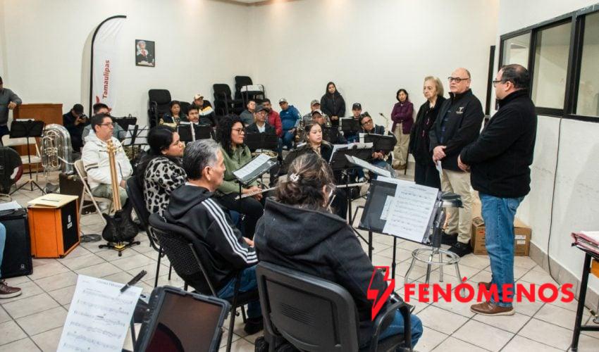 Gobierno de Tamaulipas fortalece a la Banda de Música del Estado con nuevos instrumentos