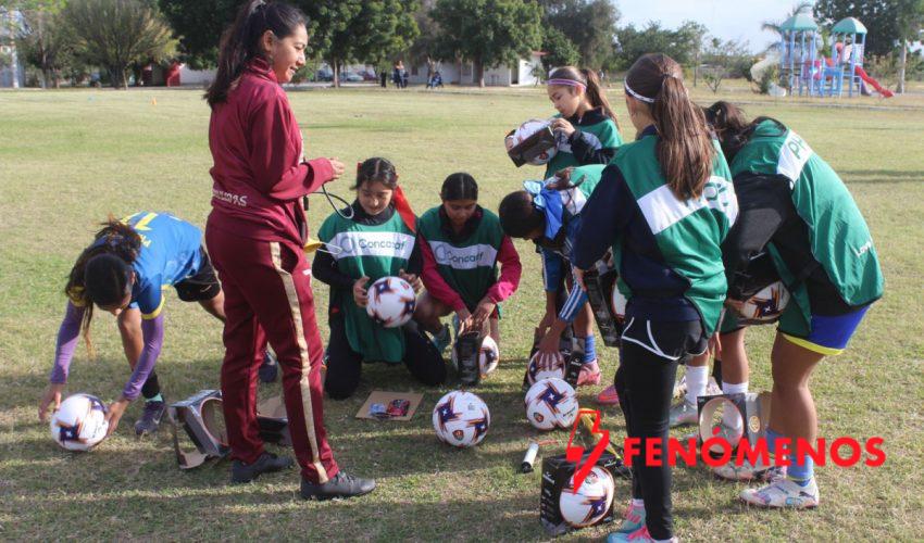 Avanza proceso de preparación de la Selección Tamaulipas Femenil Sub-14; reciben material deportivo por parte del INDE