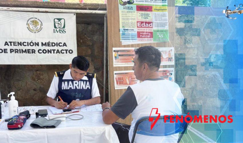 Llevará Marina atención médica a comunidades costeras de difícil acceso en Tamaulipas