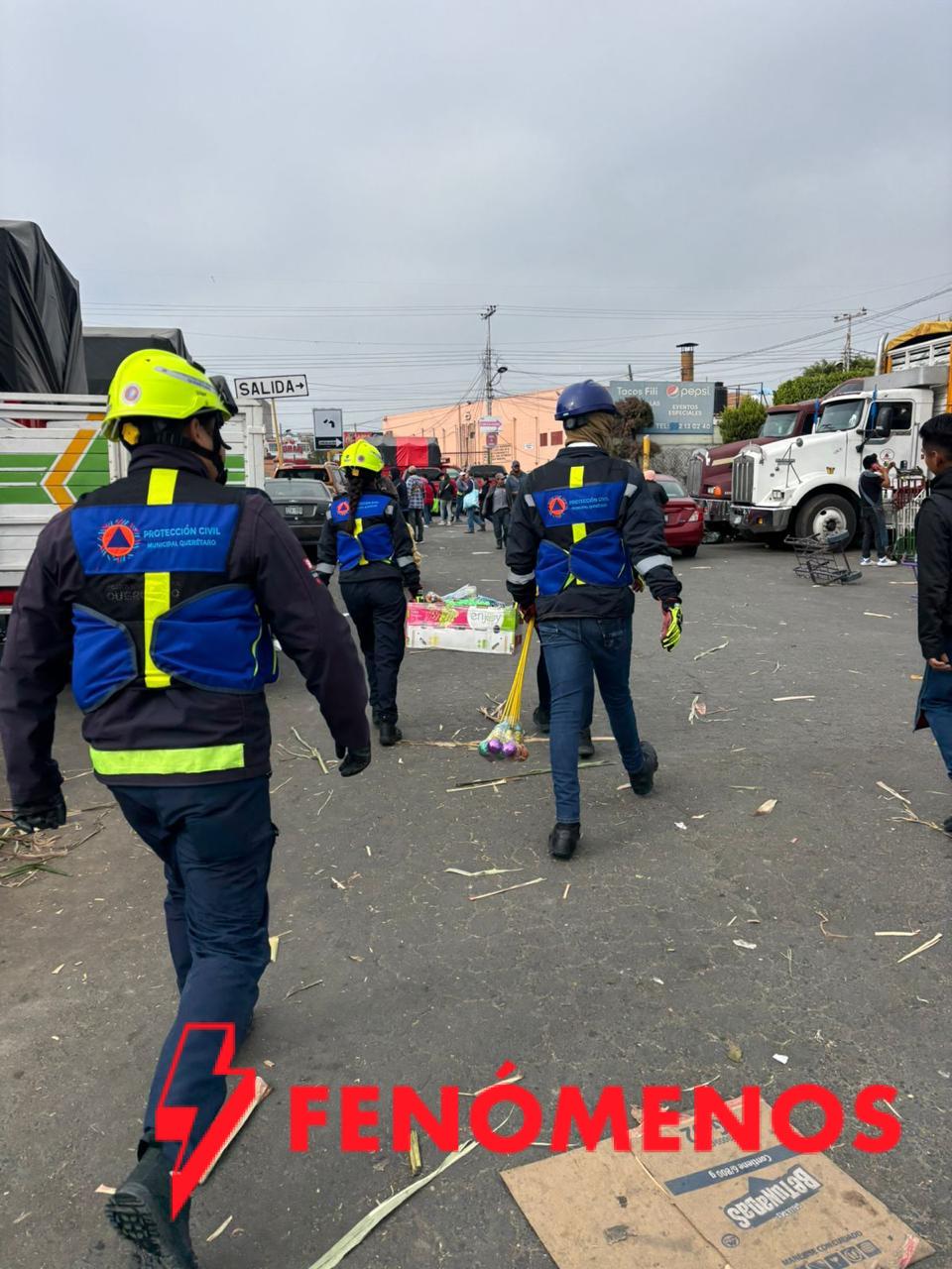 Protección Civil realiza operativo contra pirotecnia ilegal en el Mercado de Abastos