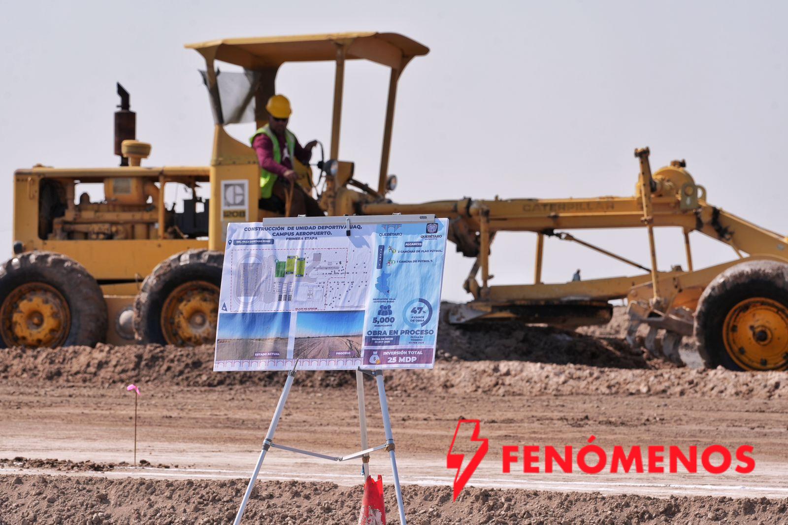 Informa Felifer Macías inicio de la unidad deportiva de la UAQ Campus Aeropuerto