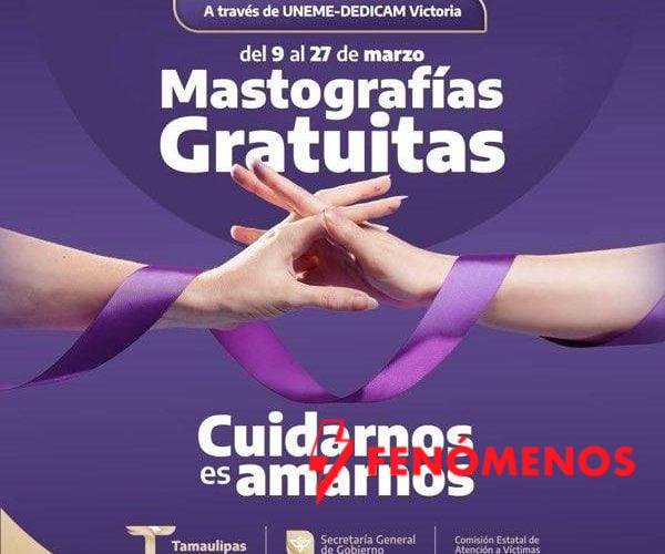 Invita CEAV Tamaulipas a jornada de mastografías gratuitas en Ciudad Victoria