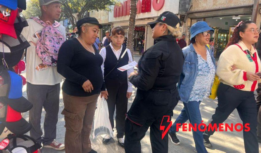 Implementa Guardia Estatal de Género campaña preventiva en zonas comerciales de Reynosa