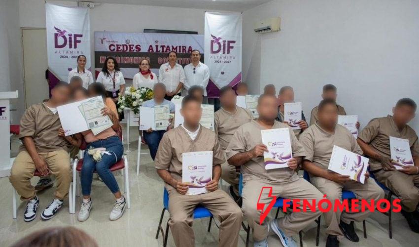 Celebran matrimonios colectivos en CEDES Altamira