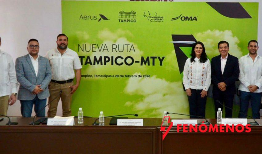 Despega Aerus nuevo vuelo Tampico-Monterrey: Sectur