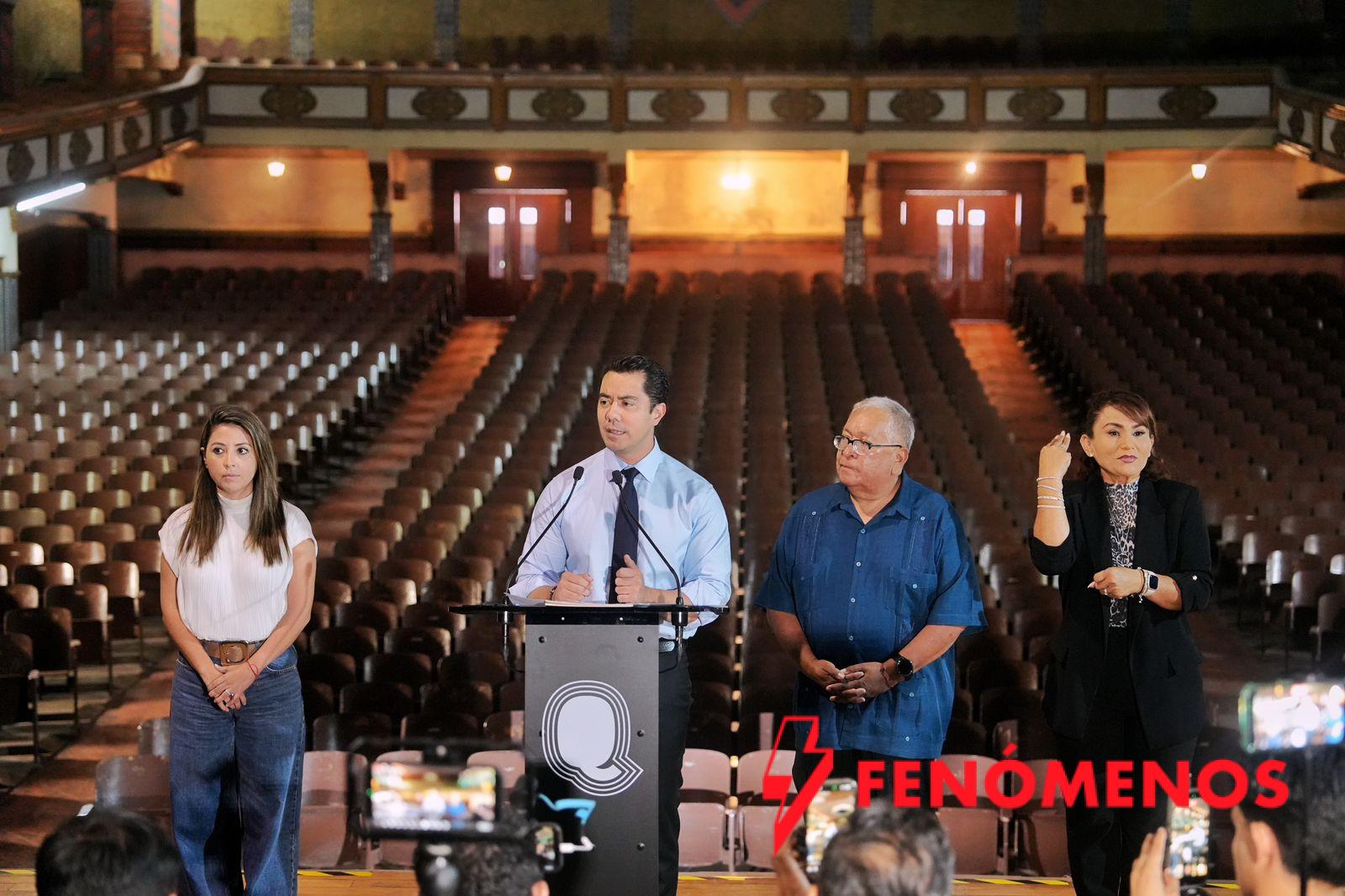 Anuncia Felifer Macías rescate del Teatro Hércules