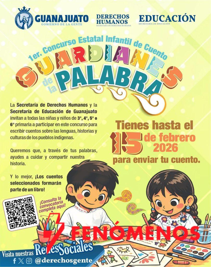 Gobierno de la Gente convoca a niñas y niños de Guanajuato a ser Guardianes de las lenguas indígenas