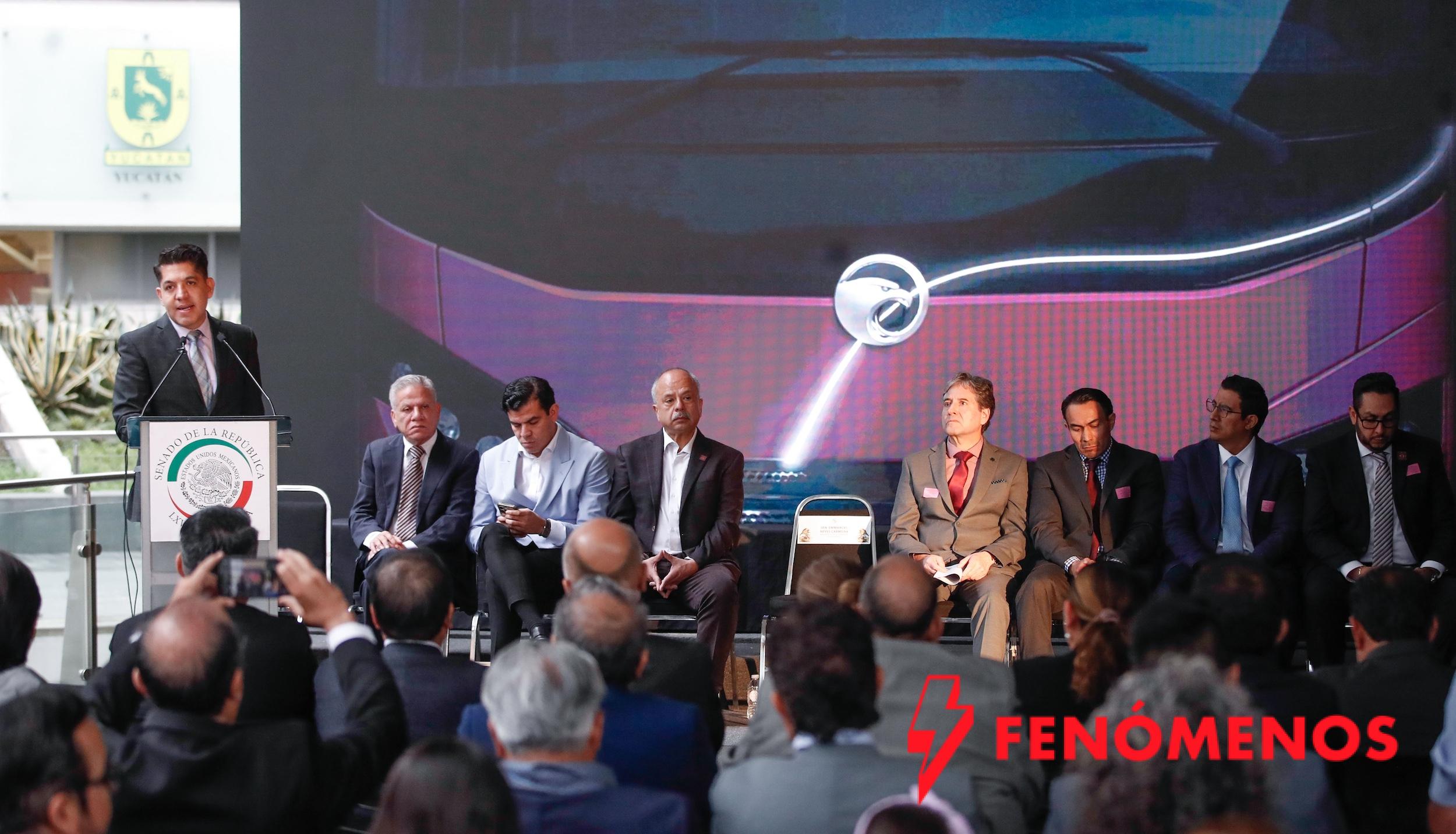 Presenta Reyes Carmona en el Senado la plataforma del Sistema Integral de Electromovilidad Ev Skylinner