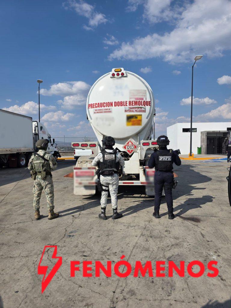 Asegura Secretaría de Seguridad y Paz más de 90 mil litros de hidrocarburo en Apaseo el Grande; hay dos personas detenidas