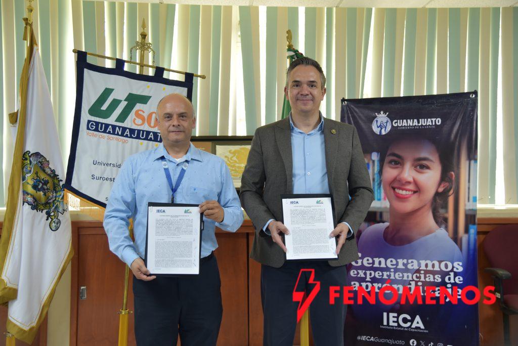 Consolidan IECA y UTSOE colaboración en favor de la capacitación y el desarrollo profesional